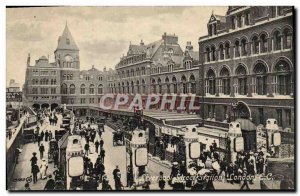 Old Postcard London Liverpool Street Station