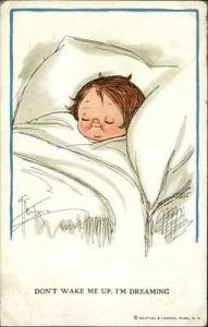 Grace Wiederseim Cute Kid Sleeping DON'T WAKE ME R&N #175...