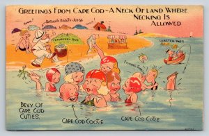 1941  Cape Cod  Massachusetts    Postcard