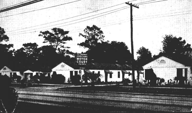 Florida Jacksonville Downtown Motor Court & Apartments 1952