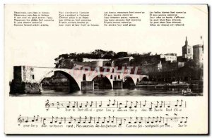 Old Postcard On The Bridge & # 39Avignon