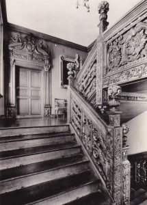 Blithfield Staffordshire Curved Staircase Vintage Real Photo Postcard