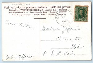 Louis Wain Postcard Anthropomorphic Cat Hunting Clearwater Nebraska NE 1908