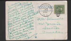 Florida Bird's Eye View of Mimi and Bay Shore pm1925 ~ WB