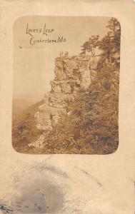 Cumberland Maryland Lovers Leap Real Photo Antique Postcard K10194