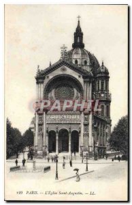 Postcard Old Paris Church of Saint Augustine