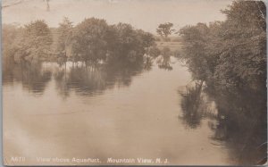 RPPC Postcard View Above Aqueduct Mountain View NJ 1912