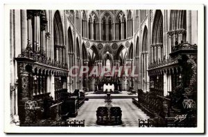 Bayeux Old Postcard The Cathedral Choir