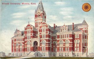 Vintage Postcard Friends University, Wichita KS Sunflower Post Card Co. Unposted