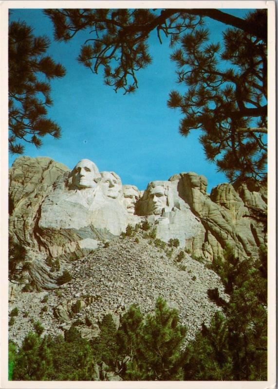 Mount Rushmore Black Hills South Dakota SD Unused Vintage Postcard D53