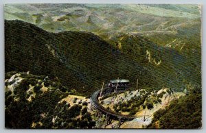 Mt. Lowe Railway  California  Circular Bridge  Postcard