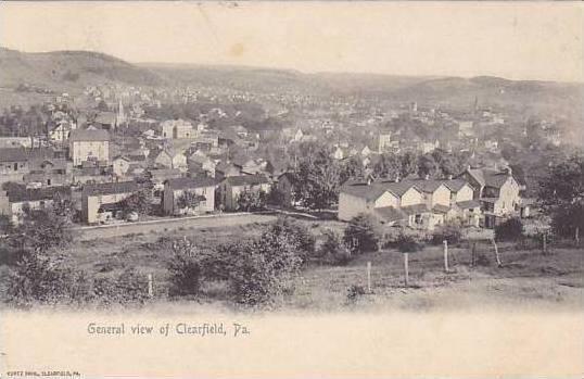 Pennsylvania Clearfield General View 1905 Rotograph