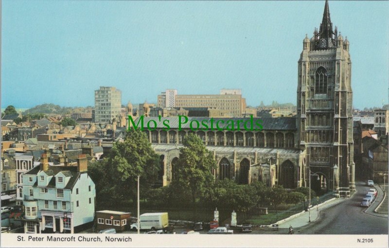 Norfolk Postcard - Norwich City Centre, St Peter Mancroft Church  RS37850