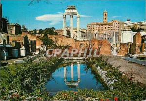 Postcard Modern Rome Roman Forum Temple of Castor and Pollux