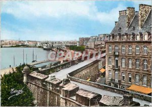 Modern Postcard Saint Malo Cite Corsaire ceuvre The Remparts Vauban Garangeau...