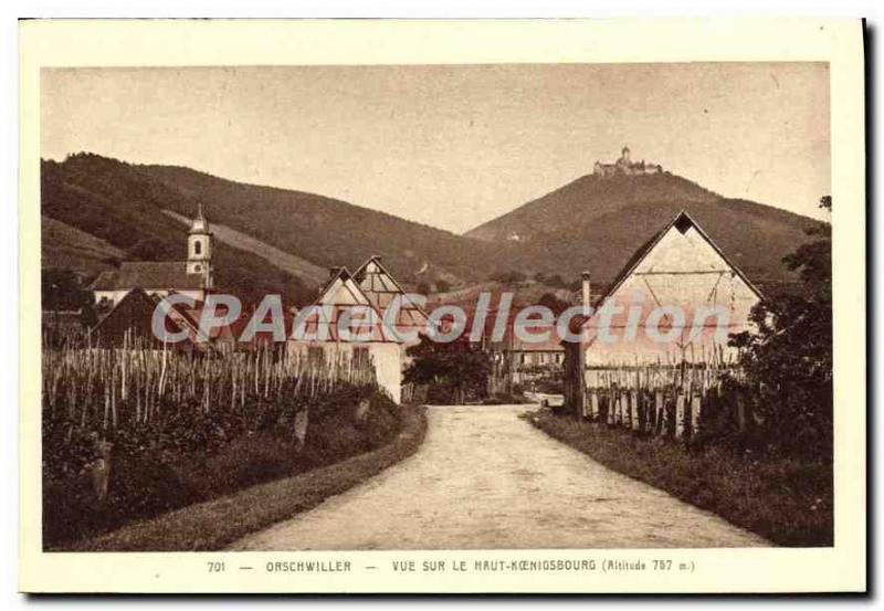 Postcard View Of The Old Orschwiller Hochk?nigsburg