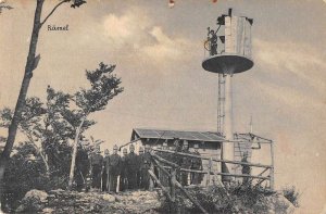 Kleinlutzel Switzerland Ramel Watchtower WW1 Soldiers Vintage Postcard AA50022