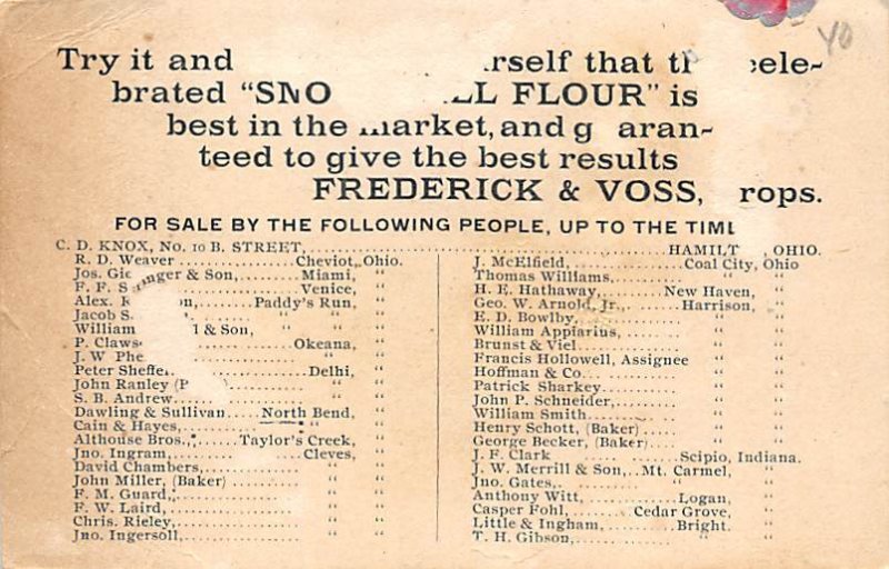 Union Roller Mills Harrison, Ohio OH