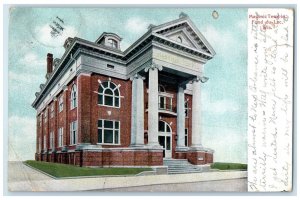 1910 Exterior View Masonic Temple Building Fond Du Lac Wisconsin Posted Postcard