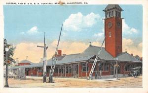 Allentown Pennsylvania Central Terminal Station Antique Postcard K31878