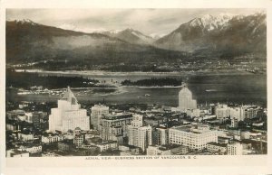 Postcard RPPC Photo Canada BC Vancouver Aerial Business Section Gowen 22-13495