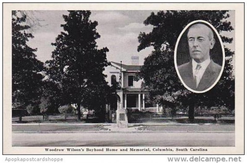South Carolina Columbia Woodrow Wilsons Boyhood Home And Memorial