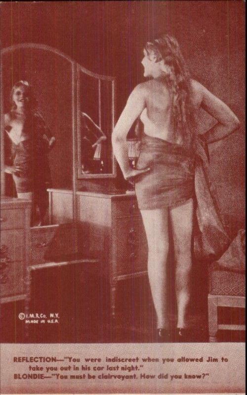 Sexy Pin-Up Woman Semi Nude Arcade Exhibit Card c1920s-30s #8