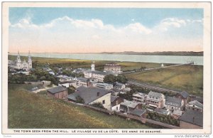 STE. ANNE DE BEAUPRE, Quebec, Canada, 1900-1910's; The Town Seen From The Hill