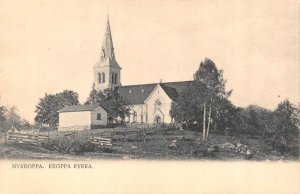 Nykroppa, Sweden    KROPPA KYRKA CHURCH    Vintage B&W Postcard