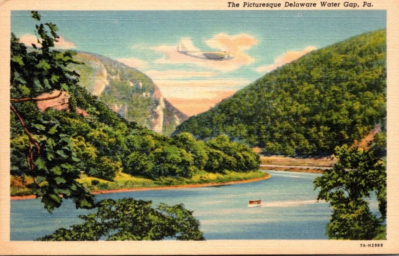 Pennsylvania Delaware Water Gap Picturesque View 1941 Curteich