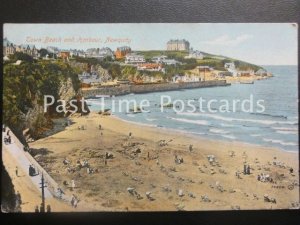 c1913 - Town Beach and Harbour, Newquay