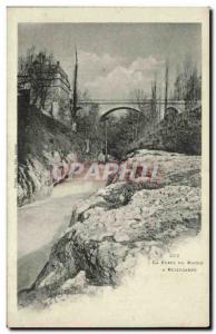 Old Postcard The loss of the Rhone in Bellegarde