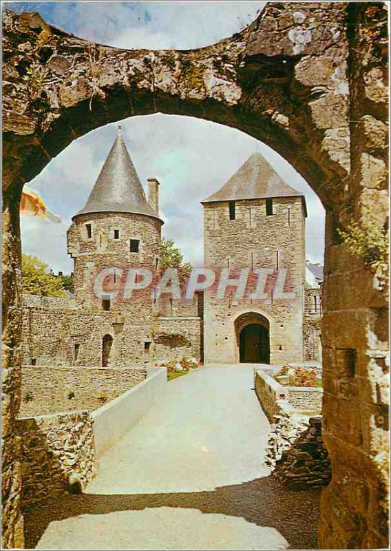 Modern Postcard Fougeres Ille et V Feodal Chateau Tours of Entree Guemadeux H...