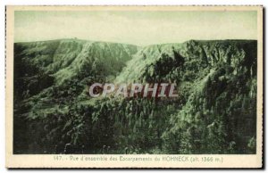 Old Postcard View of the Ensemble Escarpments Hohneck