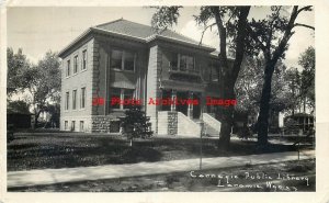 WY, Laramie, Wyoming, RPPC, Carnegie Public Library, Exterior, 1928 PM, Photo