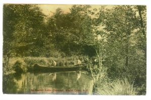 North White Lake to Westown, New York 1912 used Artino PC, Amber & White Lake