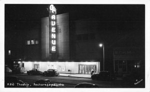 Anchorage Alaska Theatre Real Photo Vintage Postcard AA47296