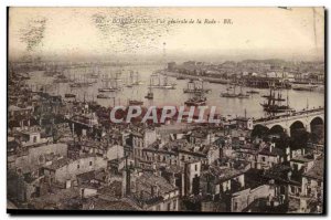 Bordeaux Old Postcard General view of the harbor (baetaux)