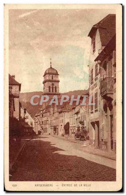 Old Postcard Kaysersberg Entrance Of The City