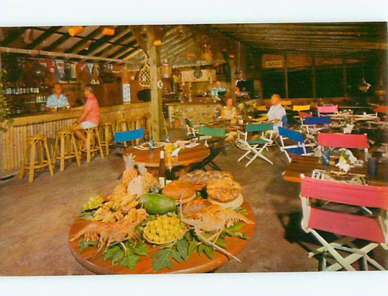 Virgin Gorda British Virgin Islands Cottage Yatch resort Bar Din Postcard # 7191