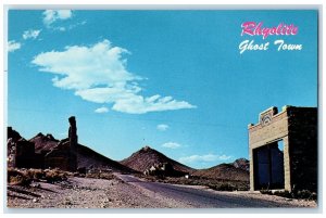 c1960's Rhyolite Ghost Town Road Rhyolite Nevada NV Unposted Vintage Postcard