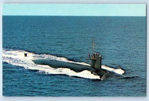 Camden New Jersey Postcard USS Pollack SSN 603 Nuclear Submarine Of Permit Class