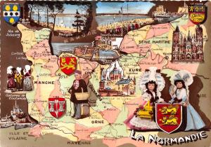 BR26898 Normandie map cartes geographiques France 1