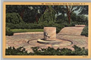 Linen Postcard~Eastman Memorial~Kodak Park~Rochester,NY