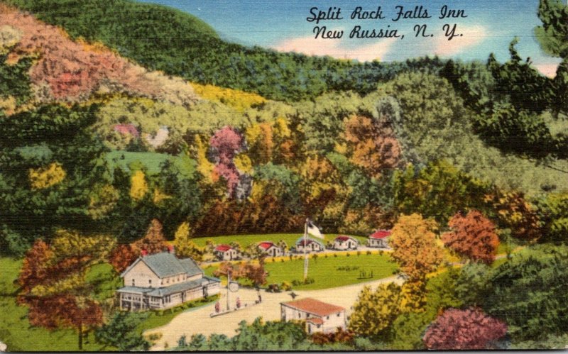 New York New Russia Split Rock Falls Inn 1954