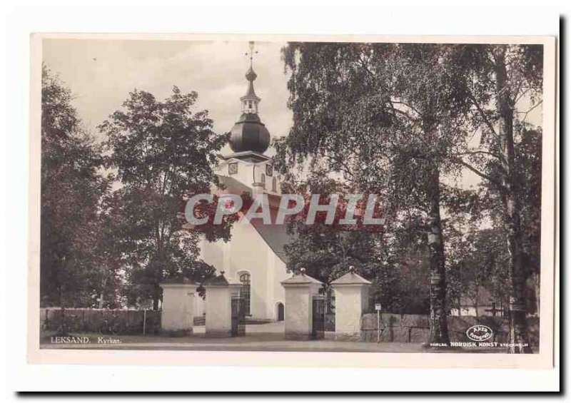 Sweden Modern Postcard Leksand Sweden Kyrkan