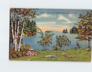 Postcard Roberts Cove Lake Winnipesaukee New Hampshire USA