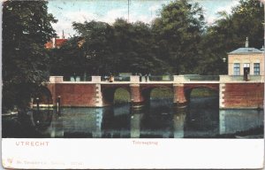 Netherlands Utrecht Tolsteegbrug Vintage Postcard 09.30