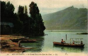 CPA AIX-les-BAINS Le Grand Port et la Dent du Chat (681863)