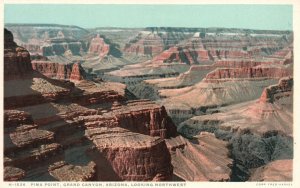 Vintage Postcard 1920's Pima Point Northwest Grand Canyon National Park Arizona